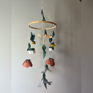 Handmade felt baby mobile